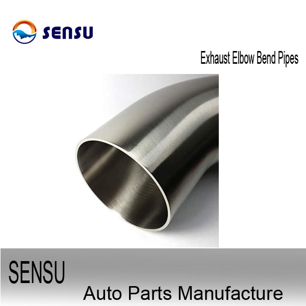 152mm Length Stainless Exhaust Tubing Bends 1.75 Exhaust Pipe 90 Degree