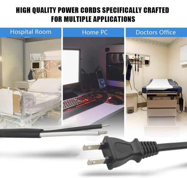Japan Power Supply Cord PSE Power Extension Cable 125V Plug Cable 2 Pin Power Cord for Rice Cooker/Household Appliances