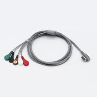 Longueur 2,5 M câble Holter ECG réutilisable pratique pour le moniteur de patient
