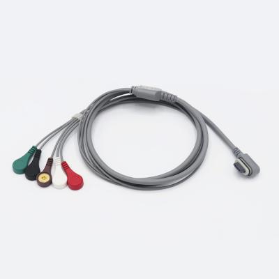 Length 2.5M Holter ECG Cable Reusable Practical For Patient Monitor