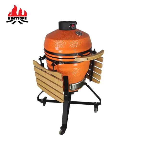 KIMSTONE 18 Inch BIG Kamado Ceramic BBQ Charcoal Grill EGG for PARTY Kamadokak