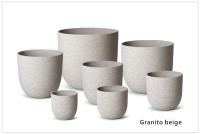 En gros pots de fleurs en fibre d'argile pour la décoration intérieure et extérieure