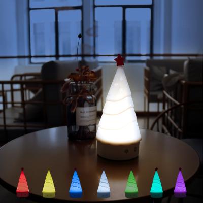 Christmas Silicone Night Light LED Rechargeable Battery Operated For Kids Baby Bedroom