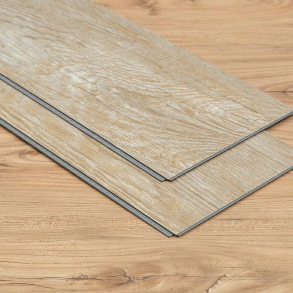 Waterproof PVC Commercial Flooring , Colorful Vinyl Floor Tiles SPC Click With IXPE / EVA