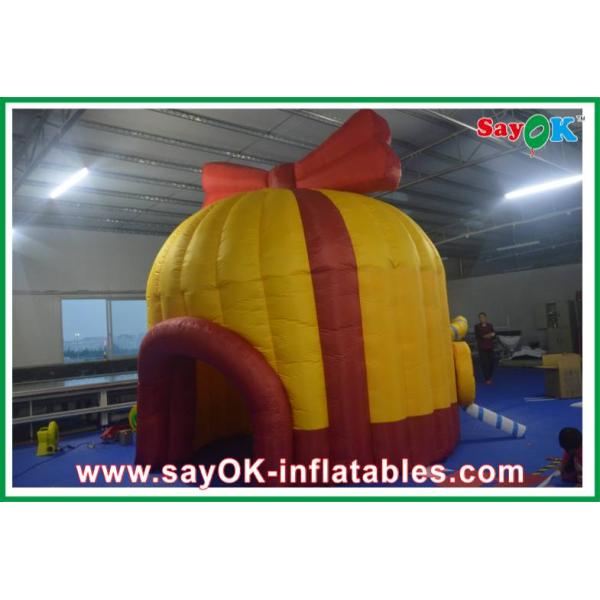 Дом конфеты Customed красный Inflaltable большого на открытом воздухе оранжевого раздувного шатра тоннеля, шатер ткани Оксфорда водоустойчивый