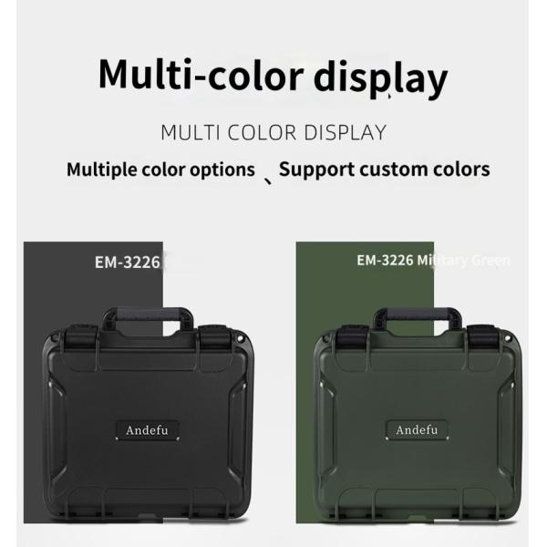 IP67 impermeable Hard Plastic Instrument Carry Tool Case Color personalizado aceptable personalizable para equipos eléctricos