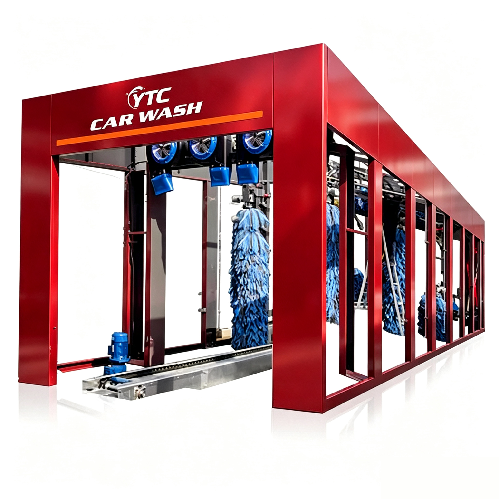 Stainless Steel Express Car Wash Systems , Fully Automated Car Wash Machine 40KW