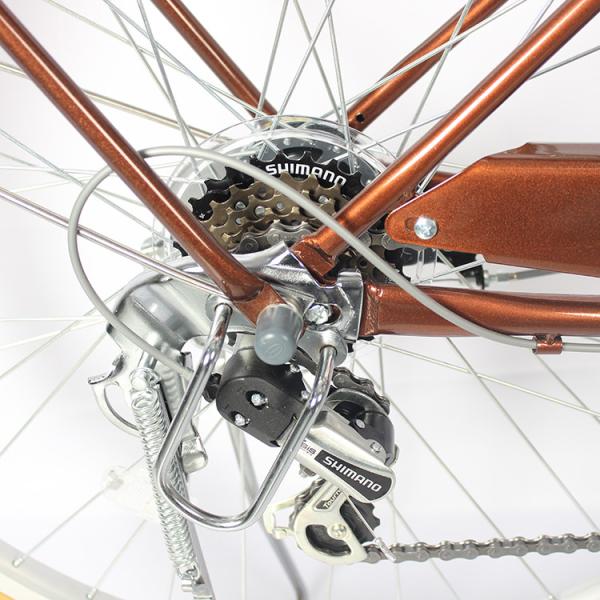 OEM Lady Classic Retro Carbon City Bikes Женщины Винтажный велосипед с корзиной