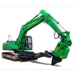 220V Wood Cutter With Grapple Saw Hydraulic Tree Shears For Excavator