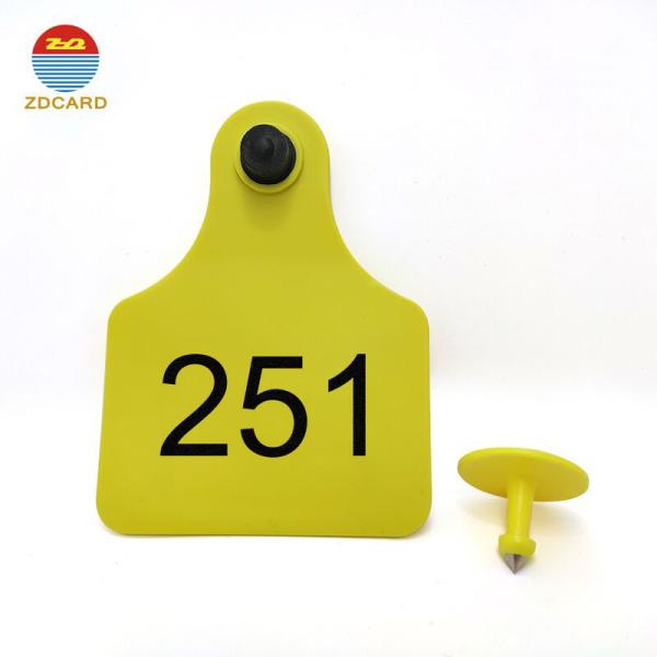 Livestock Management TPU 10m Reading Range Cattle Sheep Goat Ear Tags with Bracode
