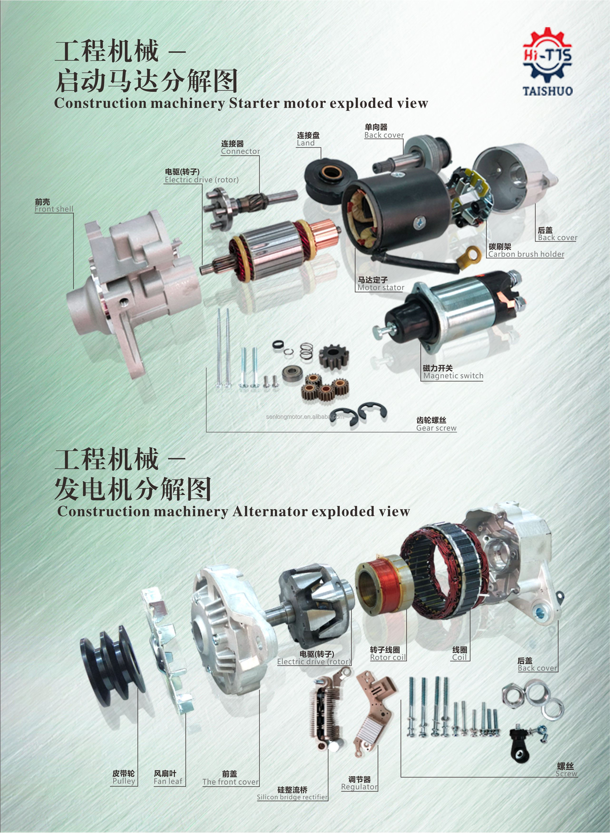 Альтернатор 12V 65A A27A2871A MD316418 A27A2871 генератора двигателя