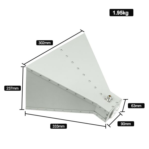 wide band directional 100-1000mhz Horn antenna applicated communication area