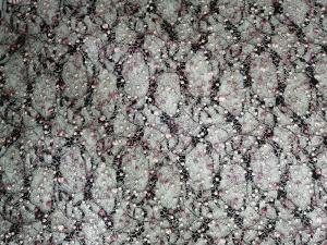 Tissu de dentelle de Mesh Green Dot Embroidered Tulle pour l'article de literie