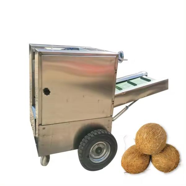 High Capacity Coconut Fiber Remover Coconut Husk Sheller Peeling Machine With 3kw Power