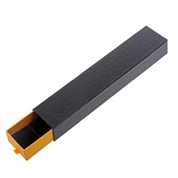 Black Kraft Paper Packaging Watch Strap Box With Drawer Size Customized