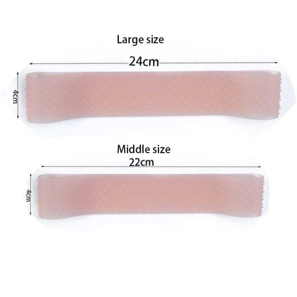 Skin Friendly 24cm*4cm Silicone Headband Translucent Color Anti Slip
