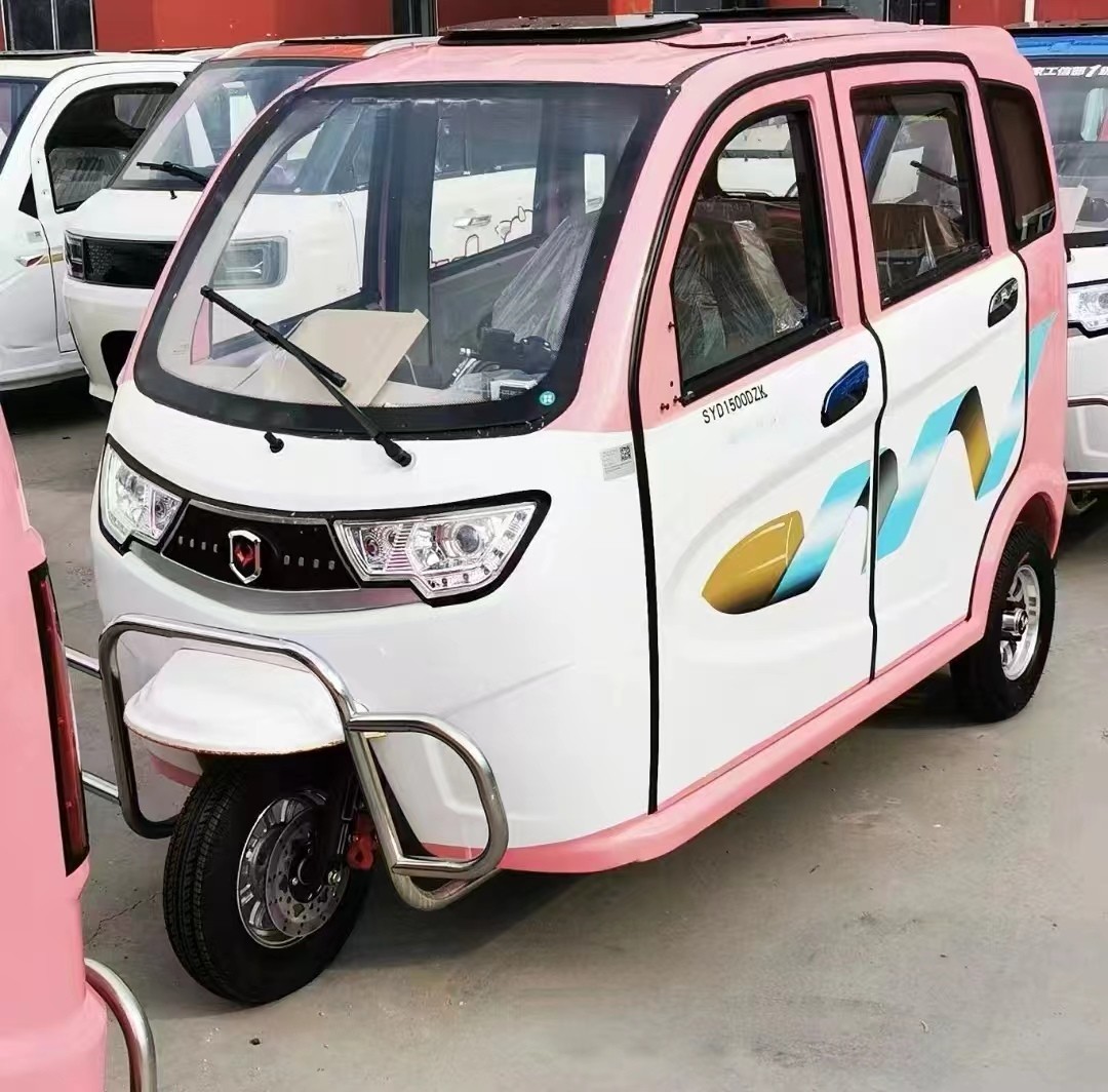 1000W Electric Tricycle for Freight Distribution and Express Delivery Large Capacity Closed Vehicle