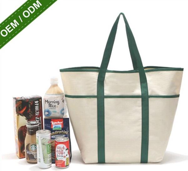 Factory Wholesale Reusable Shopping Bags New Fashion Large Black Tote Bag