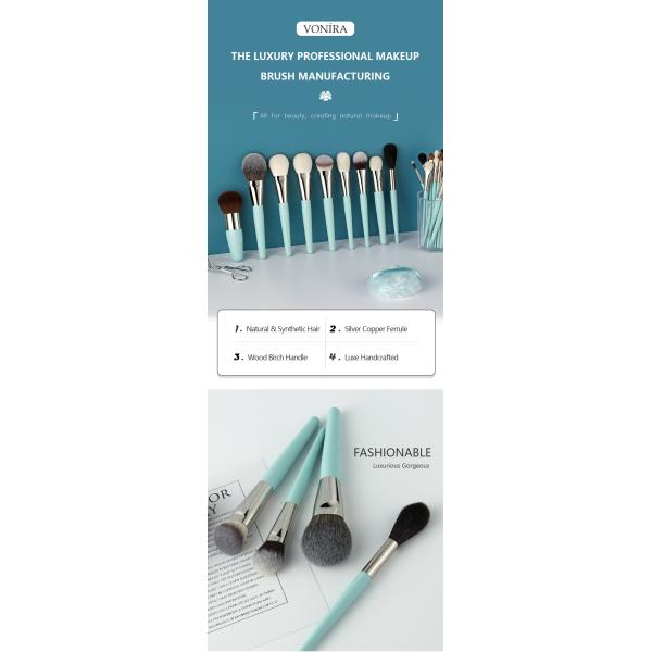 Макияж волос соболя козы белки Vonira синтетический чистит щеткой с ручкой березовой древесины