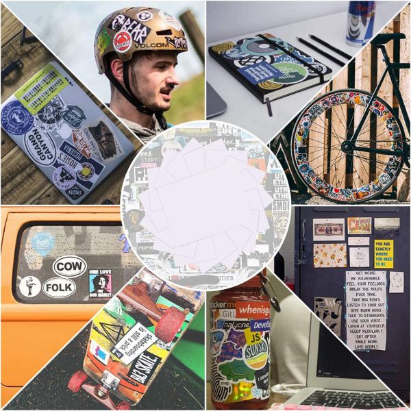 Vinyl Sticker Holographic Easy Adhesion Waterproof Inkjet Printable Die Cut Self-Adhesive Paper
