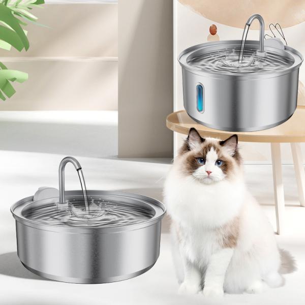 Pet Water Dispenser With Filter CE FCC ROHS IP68 Certified 5V ≥ 1.5A Adapter Suitable