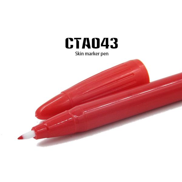 Permanent Makeup Tattoo Accessories , Red Skin Marker Pen Lip Tattoo Use