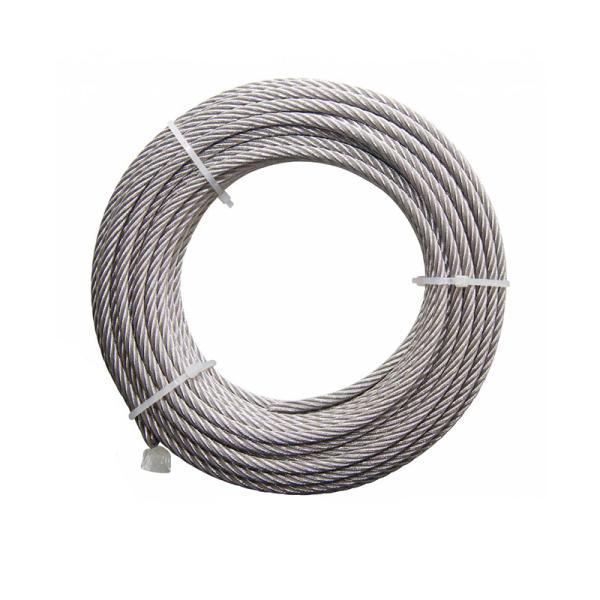 Cables de alambre de acero inoxidable 7x7 719 8mm 10mm 12mm 304 316 para aeronaves Tolerancia AiSi estándar ± 1% a prueba de óxido