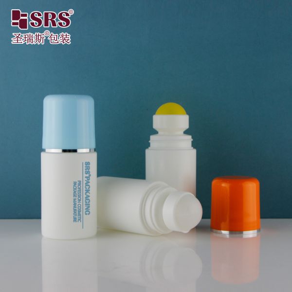 60ml 2 oz Custom Color PP PCR Eco-friendly Plastic Bottle Deodorant Roll on Packaging