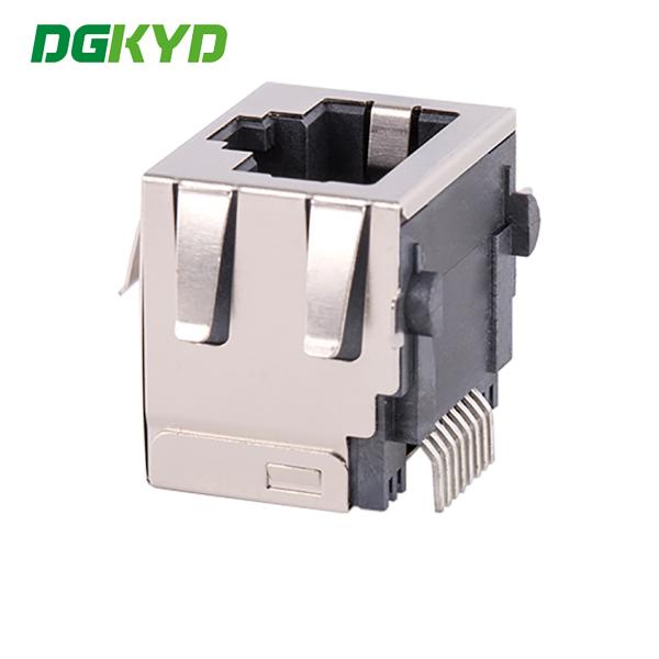 KRJ-56SWDESMTNL Connecteur RJ45 à port unique sans lumière SMT sans interface réseau filtre