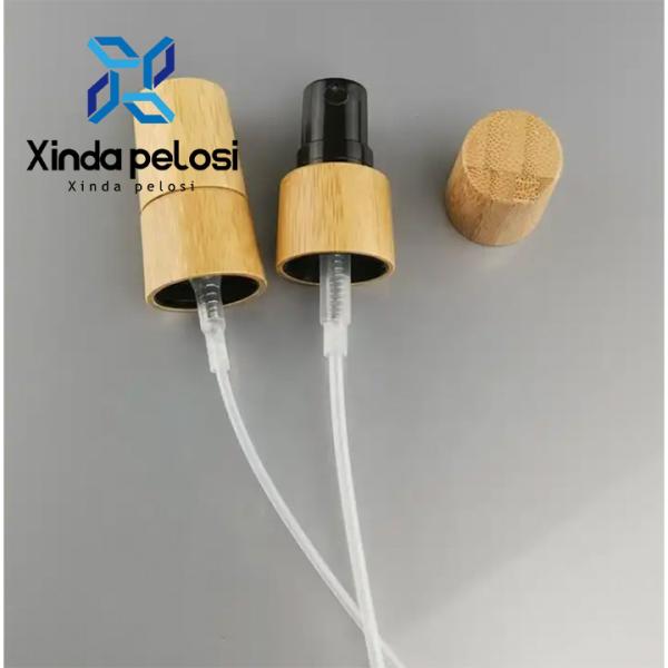 Mini Pulverizador de Bomba de Perfumes Forma de Madeira Natureza Cabeça de Plástico Bamboo Pulverizador de Bomba Mini Fog Spray