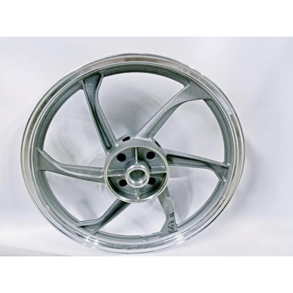 Aluminum Alloy Bajaj Three Wheeler Parts / 6 Holes Motorcycle Spoke Rim