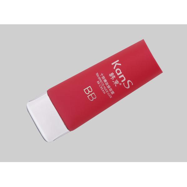 Трубки D35mm 35-100ml макияжа пластикового жидкостного учреждения PE PCR пустые с гальванизируют трубку супер плоской крышки пластиковую овальную