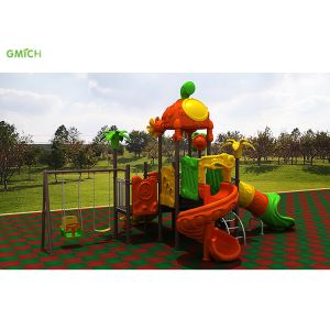 Outdoor Playground Equipment Children Plastic Swing Slide Commercial Amusement Park Play