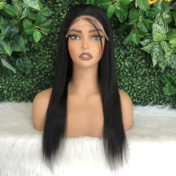 Transparent Lace Frontal Wig 5x5 Lace Closure Wig Ready To Wear Straight Human Hair Wig