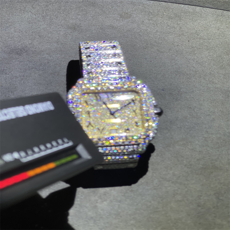 Бюст OME Moissanite вниз со шкалы дозора дозора VVS Cartier Moissanite Bling