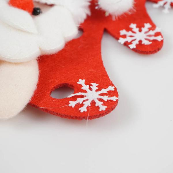 Eco - Friendly Christmas Tree Ornaments Small DIY Felt Christmas Tree Santa Claus