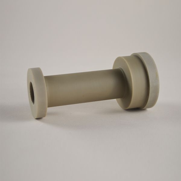 High Purity Aluminum Nitride Ceramic Tube With Flange Customizable Size