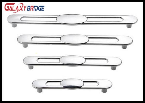 Silver Kitchen Cabinet Handles And Knobs ,  Hollow DesignZinc Drawer Knobs Chrome Drawer Pulls