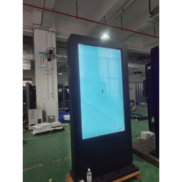 Floor Stand Outdoor Digital Signage Waterproof Advertising Player Sunlight Readable Kiosk