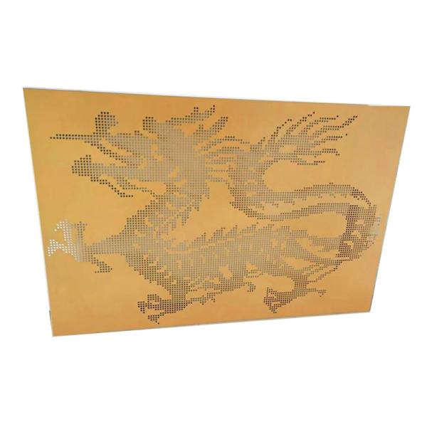 Aluminum Facade 3D Laser Cut Metal Wall Panels Customized Pattern