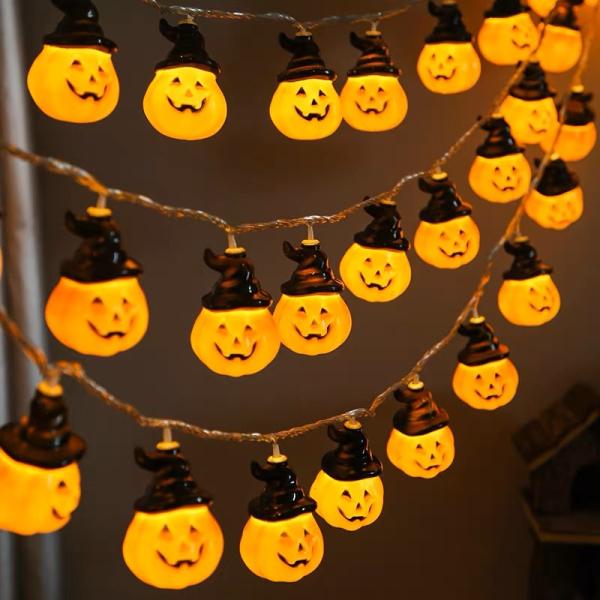 Color Rendering Index Ra 60 Bat Skull Design Battery Operated Halloween Garden Lights