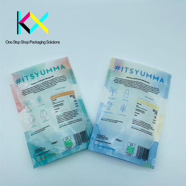 Customizable Biscuit Packaging Pouch Zip Lock Stand Up Pouch With Clear Window