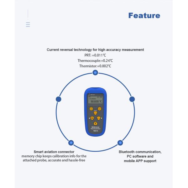 LCD Digital Display Multi-function PT100 Reference Temperature Calibrator by Zhice-elec