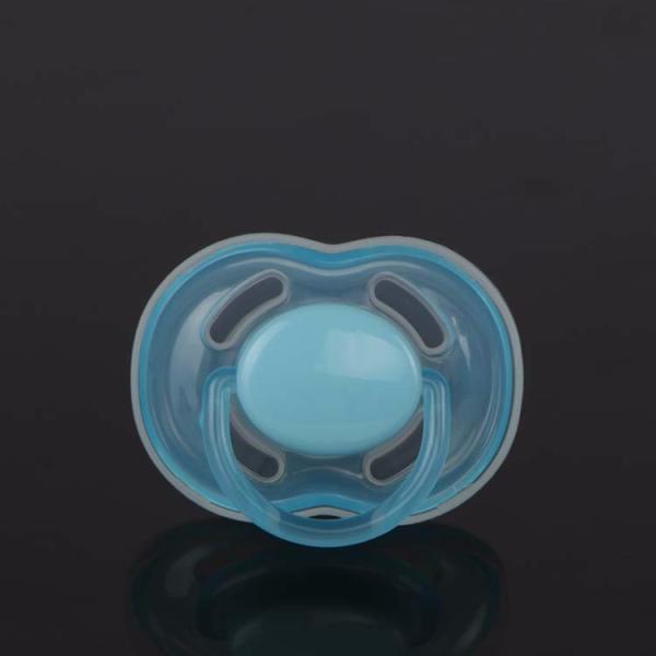 Transparency Silicone Baby Pacifier Food Grade With Big Plush Size Nipple Teat