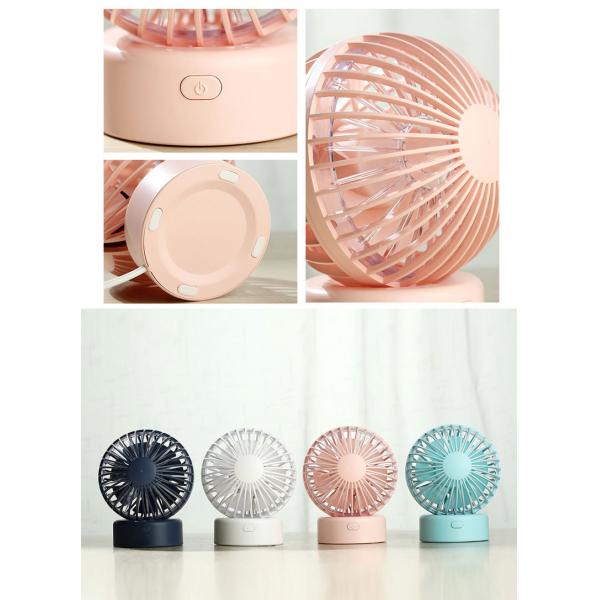 Portable Battery Operated Cooling Fan , Hand Held Electric Fan No Noise Running