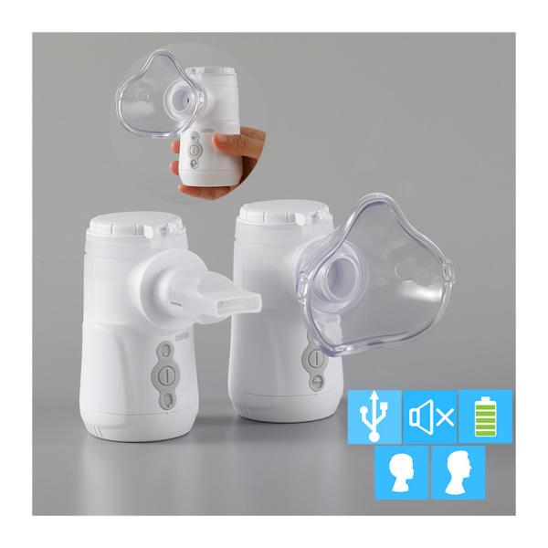 Portable Home Nebuliser Machine Breathing Treatment Dual Channel 2.2μm - 3.6μm