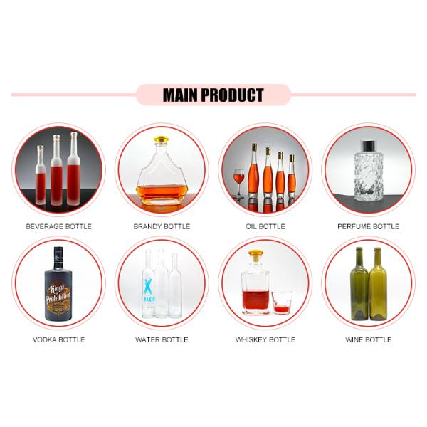 Custom Design Clear Glass Bottle for Olive Oil 750ml 500ml Vodka Liquor Gin Recyclable