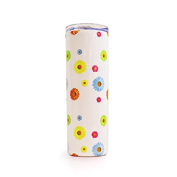 Custom Patterned Coffee Insulated Tumbler Vacuum Tumbler Bottle 20oz