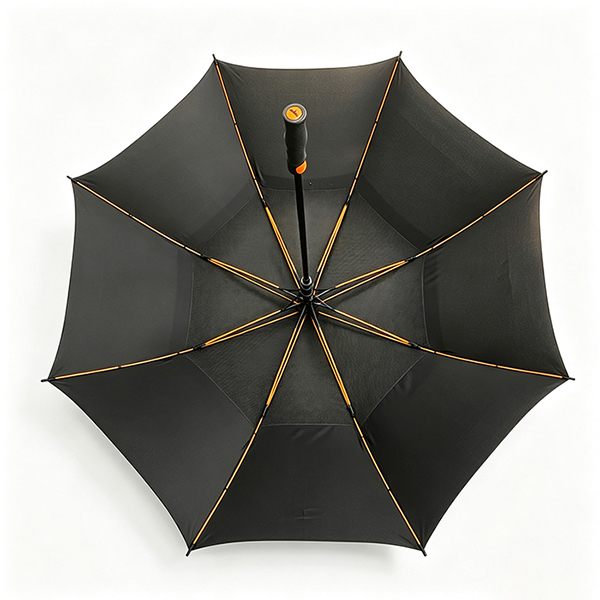 60 Inch Double Canopy Windproof Fiberglass Promotional Golf Umbrella