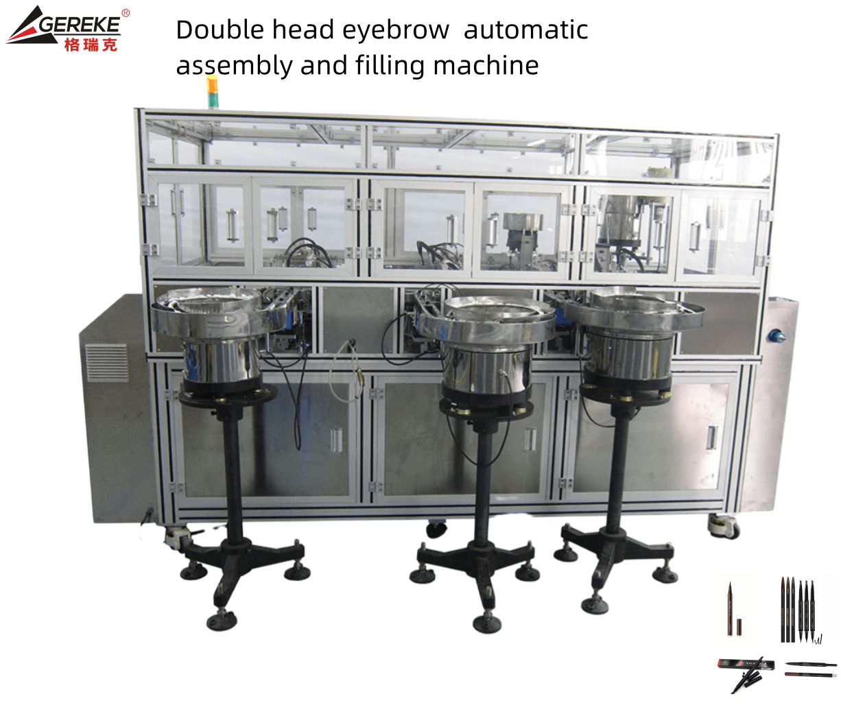 Cosmetic Brush Automatic Assembly Machine for Eyeliner Pen Eyebrow Pen